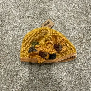 Handmade toboggan hat.  Yellow Golden mustard colored. New with tags